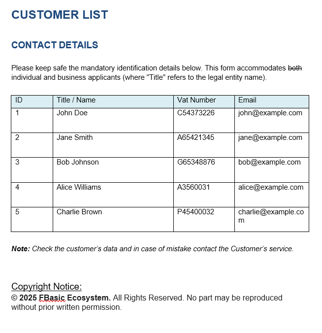CustomerList